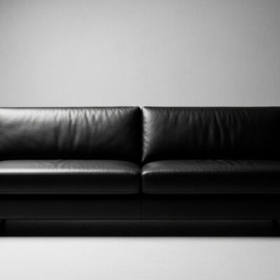 レザーソファに